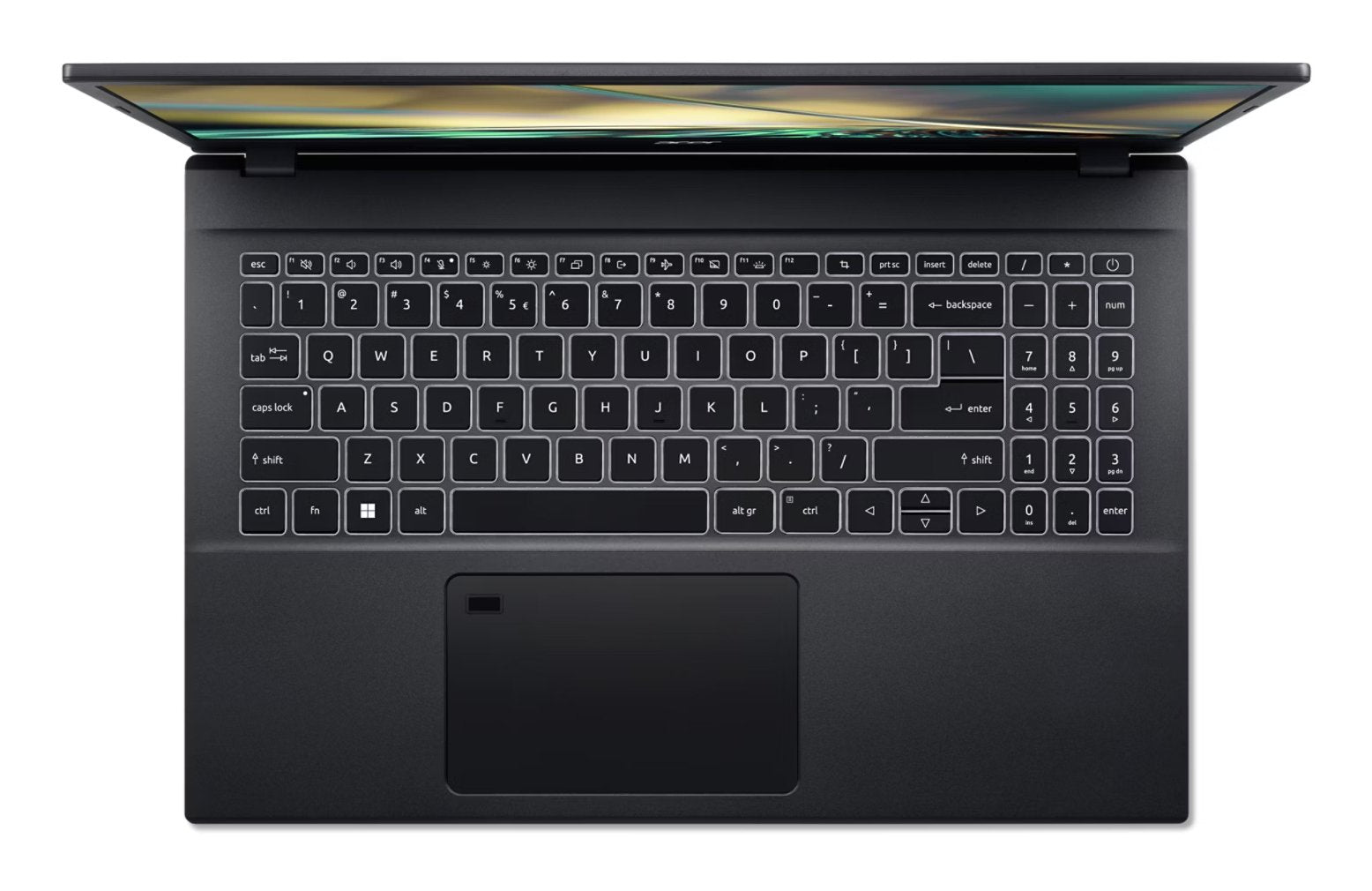 Notebook Gaming Aspire 7 A715-76g-5303 I5-12450h, 15.6 Fhd, 16gb, 512gb Ssd, Geforce Rtx 3050 4gb, Noos, Negro