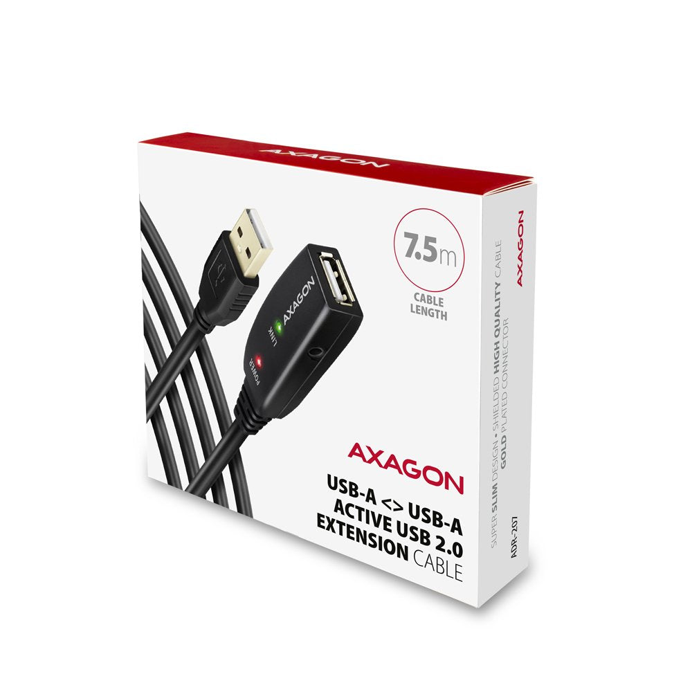 Adr-207 Usb 2.0 A-M -> A-F Aktywny Kabel Przedluzacz/Wzmacniacz 7.5m