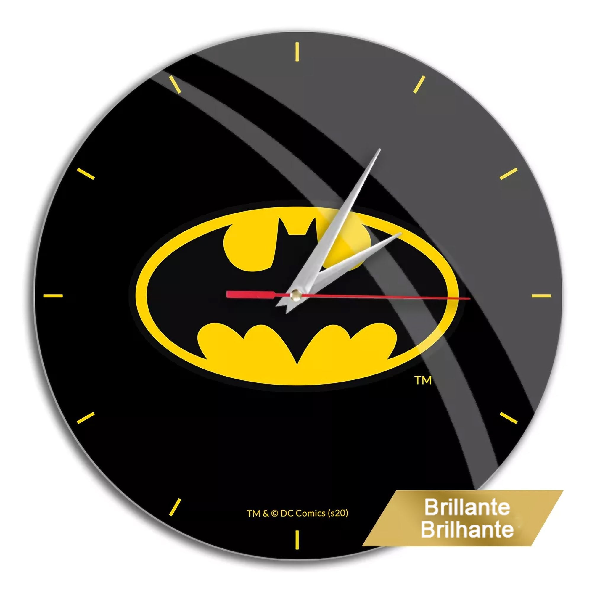 Reloj De Pared Leotec Brillo Batman 004 Negro