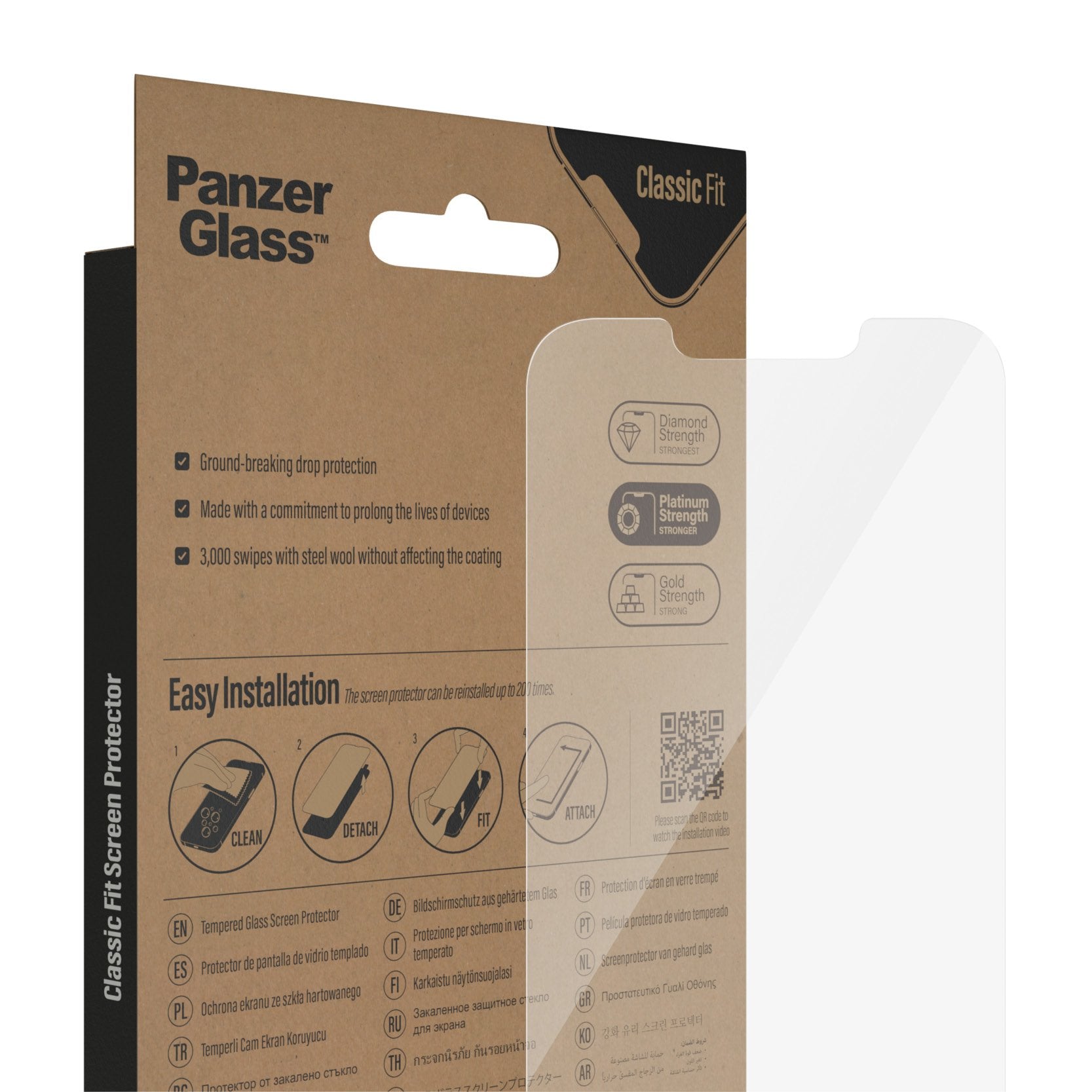 EAN 5711724027673 - PanzerGlass ® Screen Protector iPhone 14 | 13 | 13 Pro | 16e | Classic Fit Protector de pantalla Apple 1 imagen 6