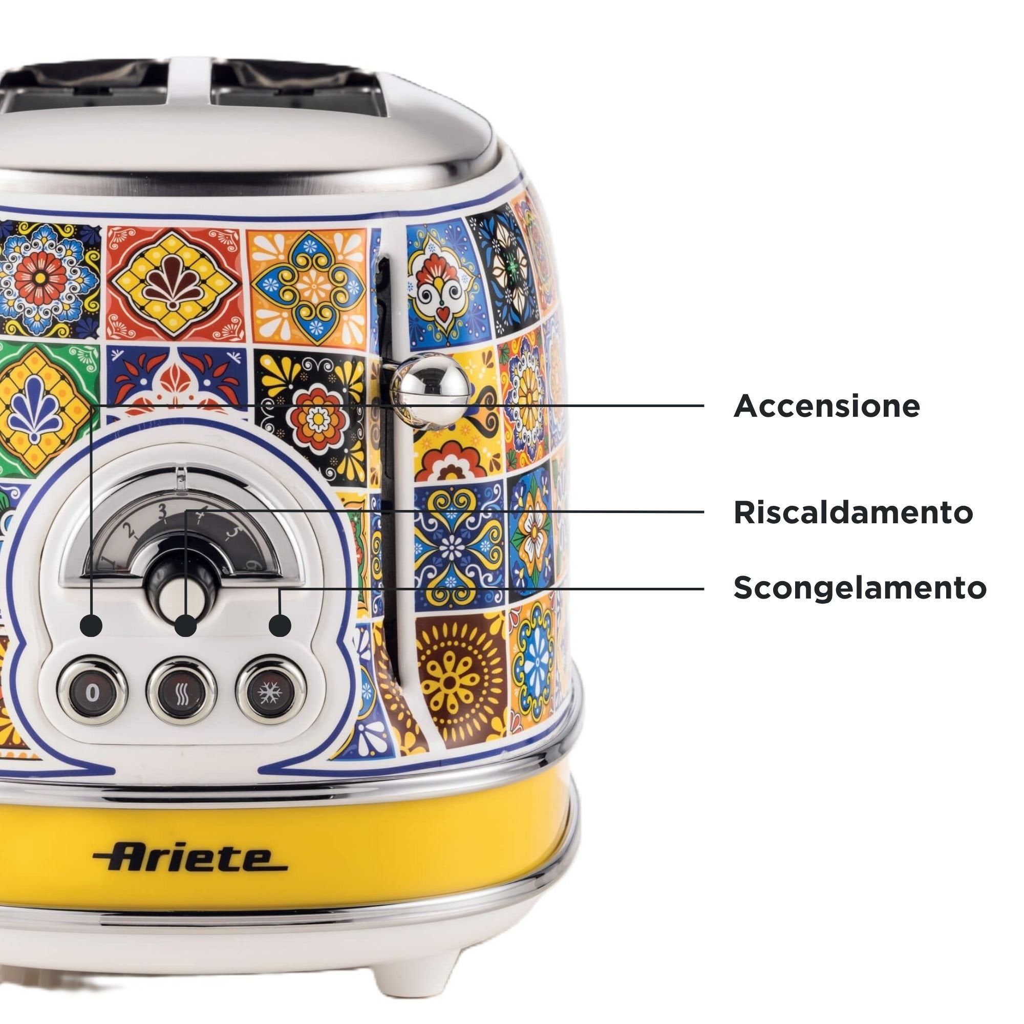 EAN 8003705122819 - Ariete 0155/0P 6 2 rebanada(s) 810 W Azul, Amarillo imagen 4