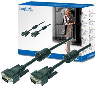 Logilink 20m Vga M/M Cable Vga Vga (D-Sub) Negro