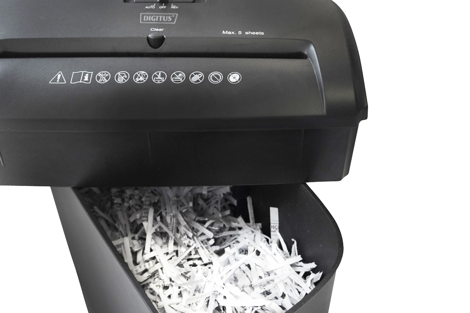 EAN 4016032459811 - Digitus DA-81606 triturador de papel Corte cruzado 74 dB 22 cm Negro imagen 5