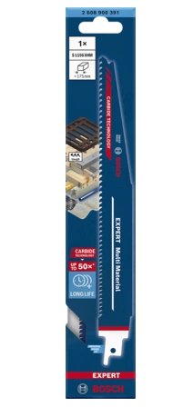 Hoja De Sierra De Sable Bosch Professional Expert 'Multi Material' S 1156 Xhm Longitud 225 Mm 2608900391