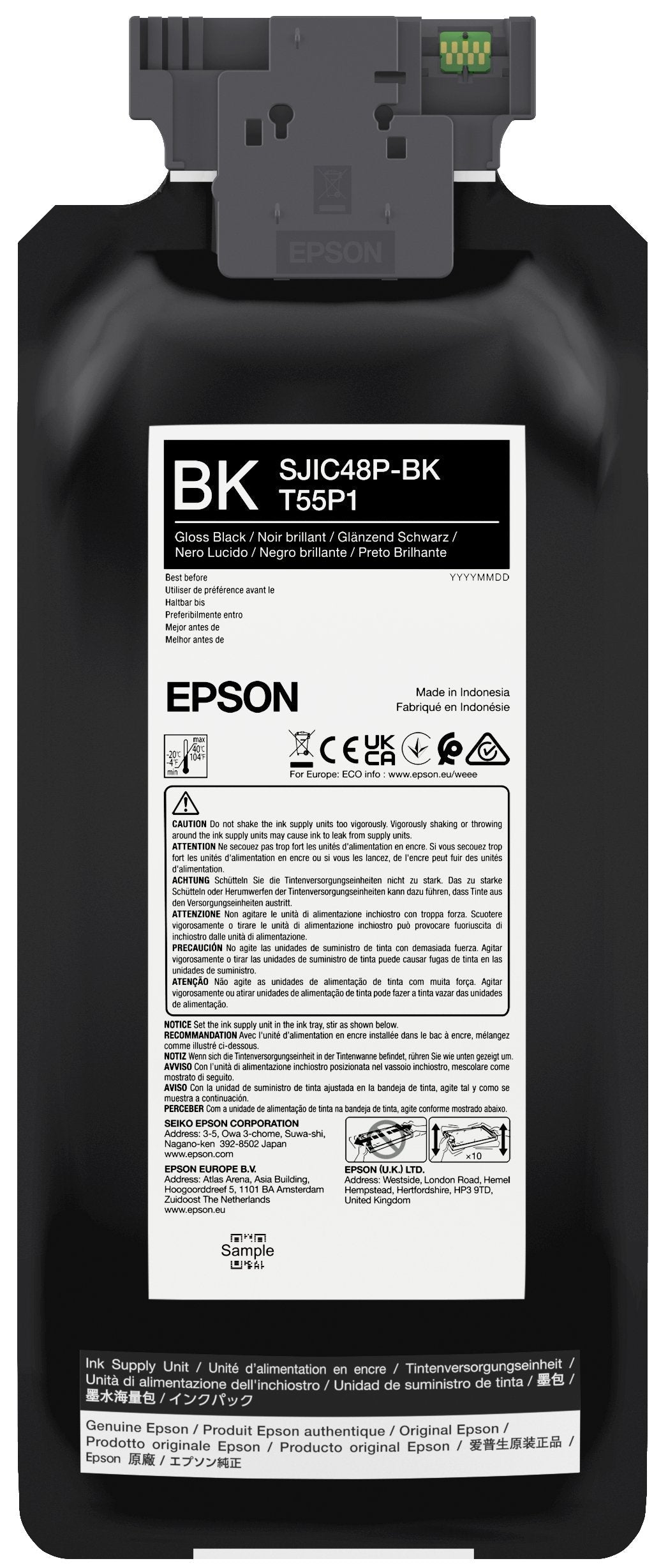 Sjic48p-Bk Ink Cartridge For Cwsupl C8000e Black