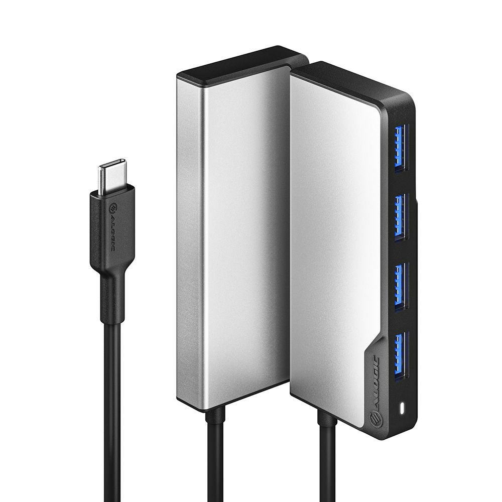 EAN 9350784019875 - ALOGIC UCFUUA-SGR hub de interfaz USB 3.2 Gen 1 (3.1 Gen 1) Type-C 5000 Mbit/s Negro, Plata imagen 1