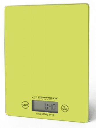 EAN 5901299914144 - Esperanza EKS002G báscula de cocina Verde, Amarillo Encimera Rectángulo Báscula electrónica de cocina imagen 1
