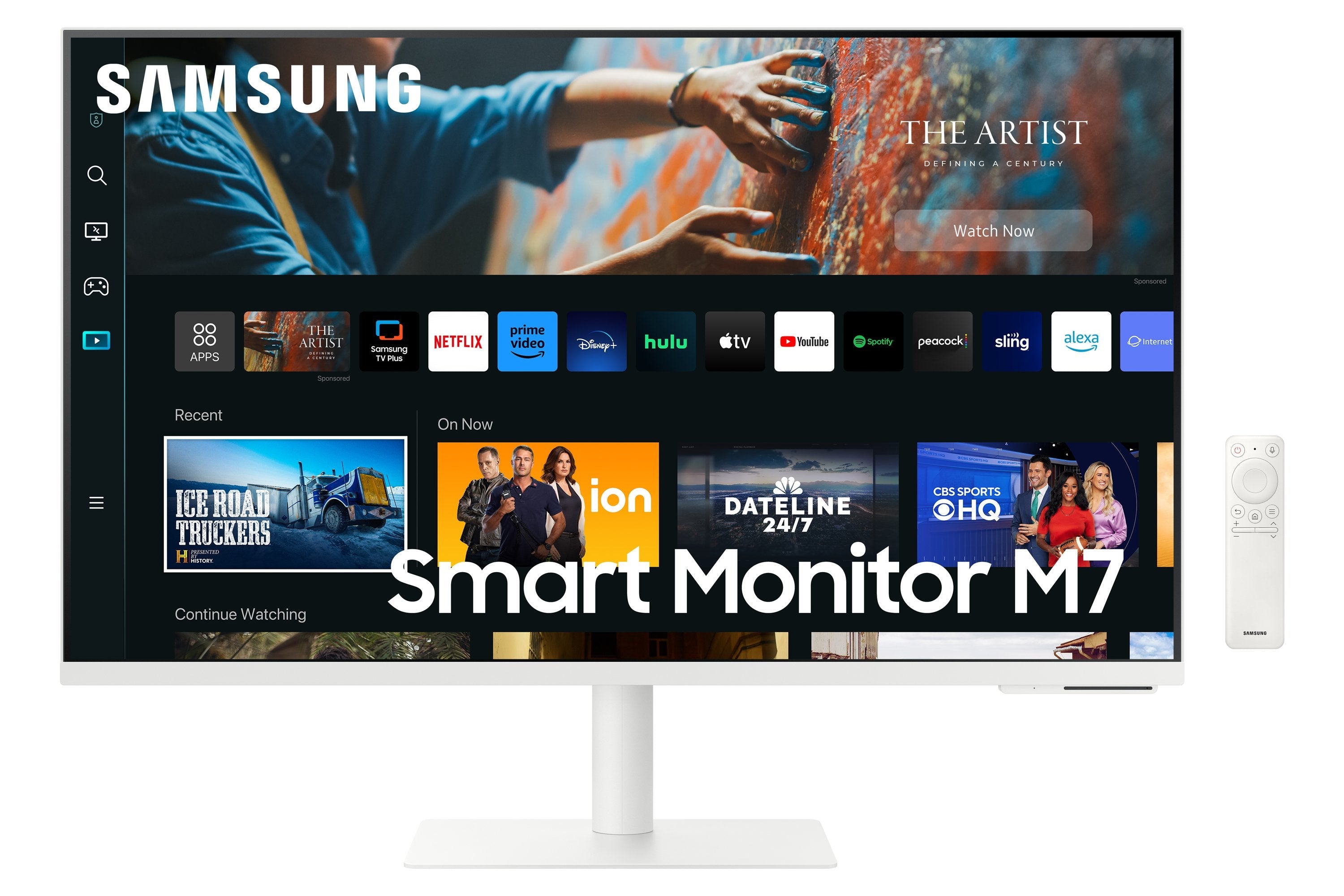 Monitor Samsung Smart S27cm703uu - 27.0" Va 4k 60 Hz Hdmi 2.0, Usb-C Hdr Glosniki 2 X 5 W Pivot, Pochyl, Wysokosc Vesa 100