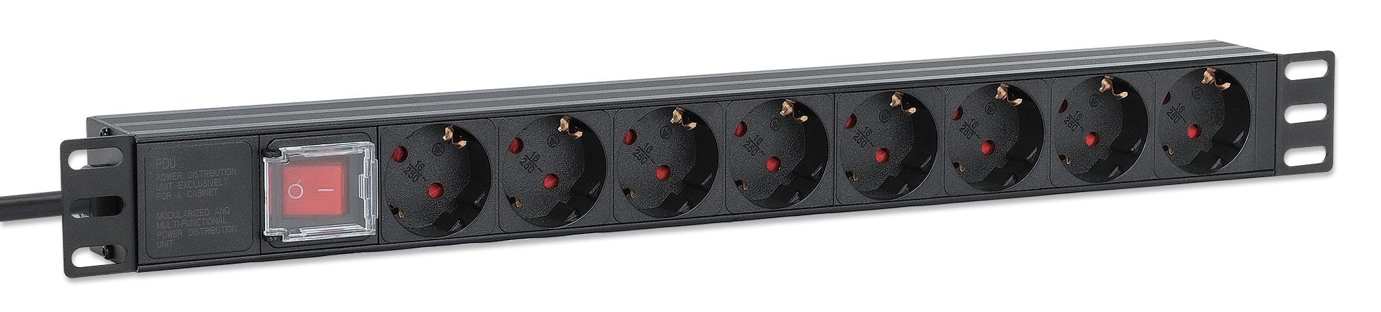 Intellinet 715126 Unidad De Distribución De Energía (Pdu) 8 Salidas Ac 1u Aluminio