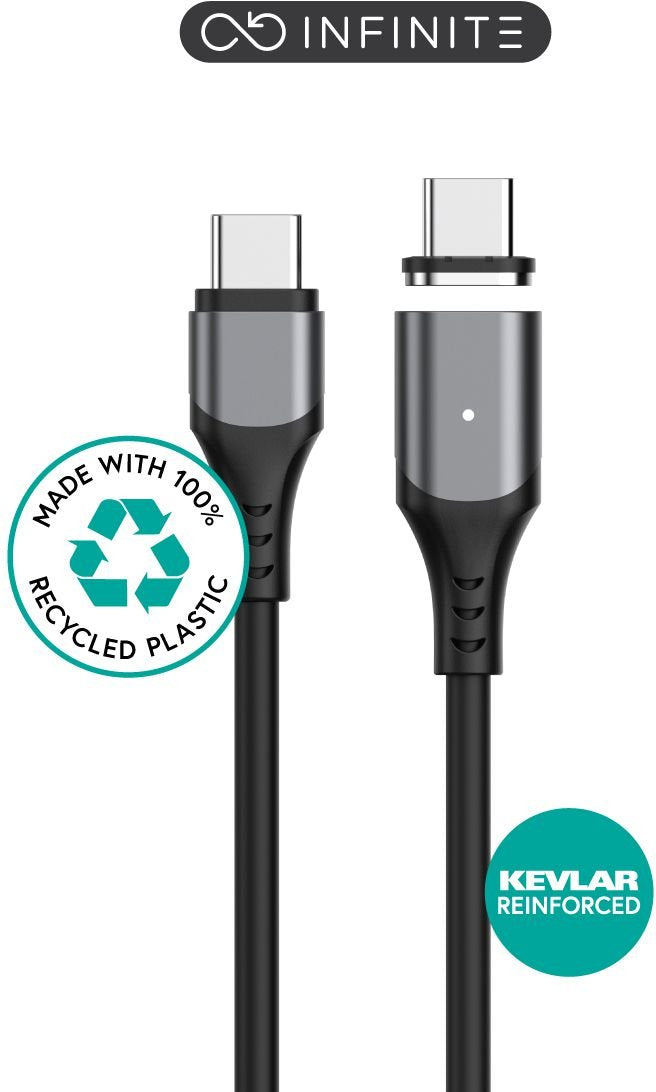 Infinite Magnetic Usb-C - C 2.0 Cable Pd100w 480 Mbps