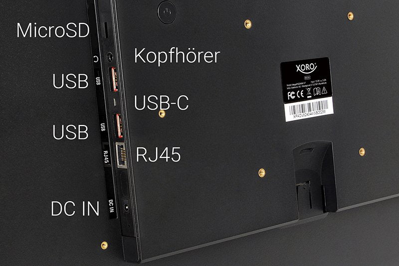 EAN 4260427614839 - Xoro MegaPAD 2404 V7 64 GB 61 cm (24") 4 GB Wi-Fi 6 (802.11ax) Android 13 Negro imagen 4