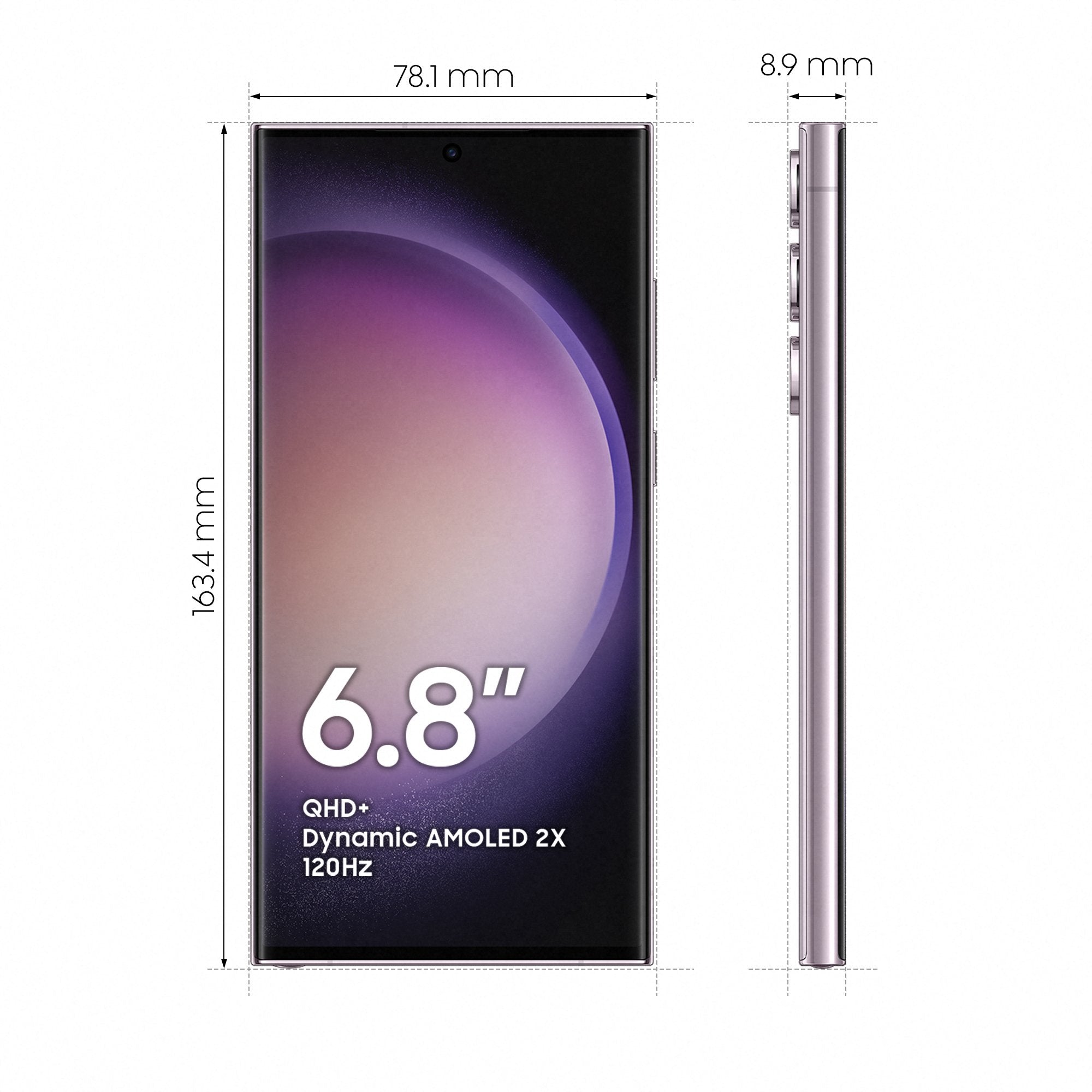 EAN 8806094734386 - Samsung Galaxy S23 Ultra SM-S918B 17,3 cm (6.8") SIM doble Android 13 5G USB Tipo C 8 GB 256 GB 5000 mAh imagen 3