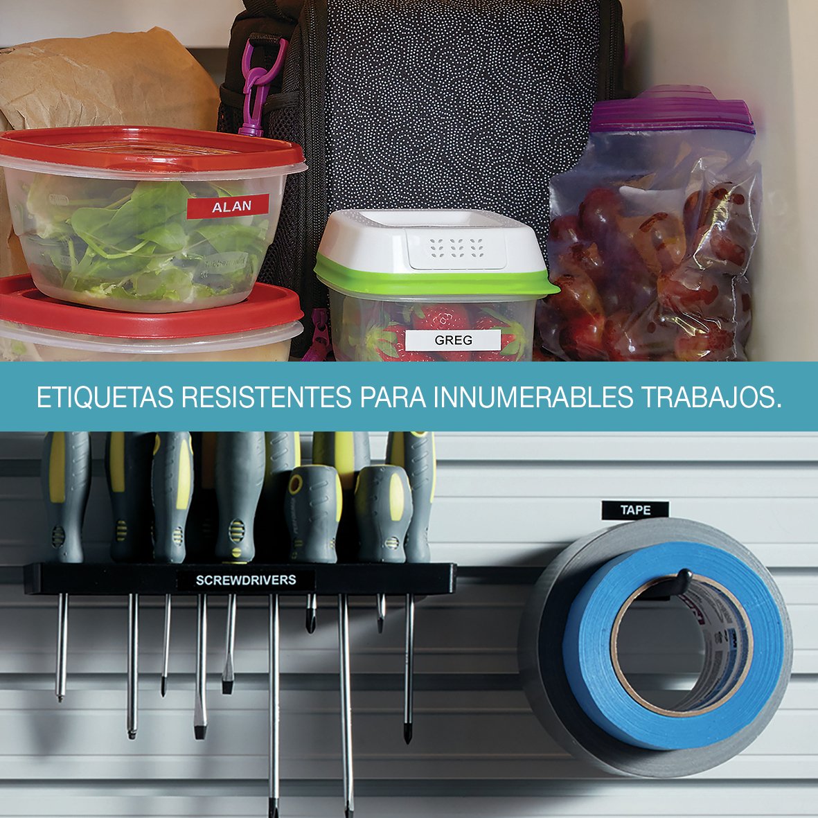 Dymo D1 Cinta Vinyl 12mmx3.0m Blanco ->Negro