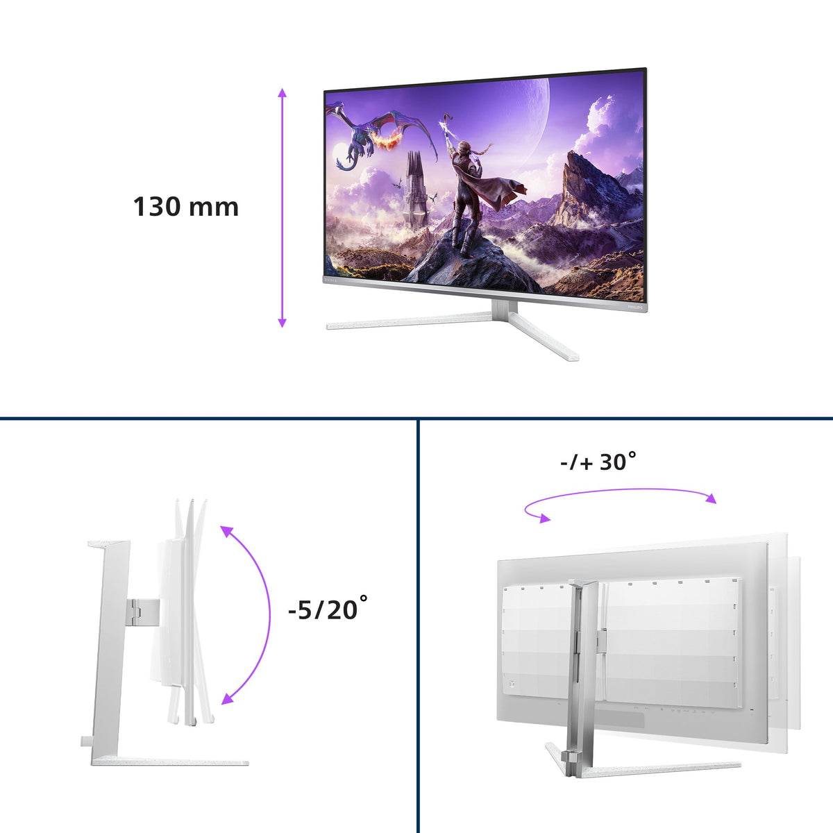 EAN 8721038007824 - Philips Evnia 8000 32M2N8900P/00 pantalla para PC 80 cm (31.5") 3840 x 2160 Pixeles 4K Ultra HD QD-OLED B imagen 3