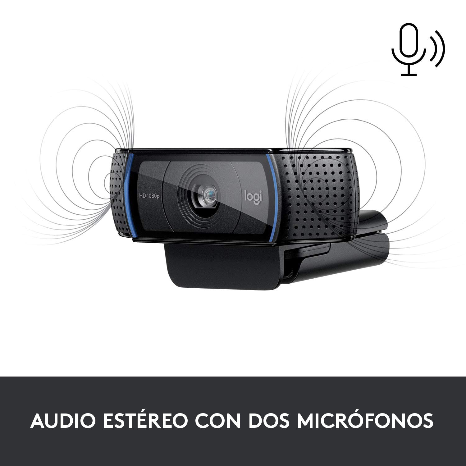 EAN 5099206061309 - Logitech 960-001055 cámara web 3 MP 1920 x 1080 Pixeles USB 2.0 Negro imagen 4