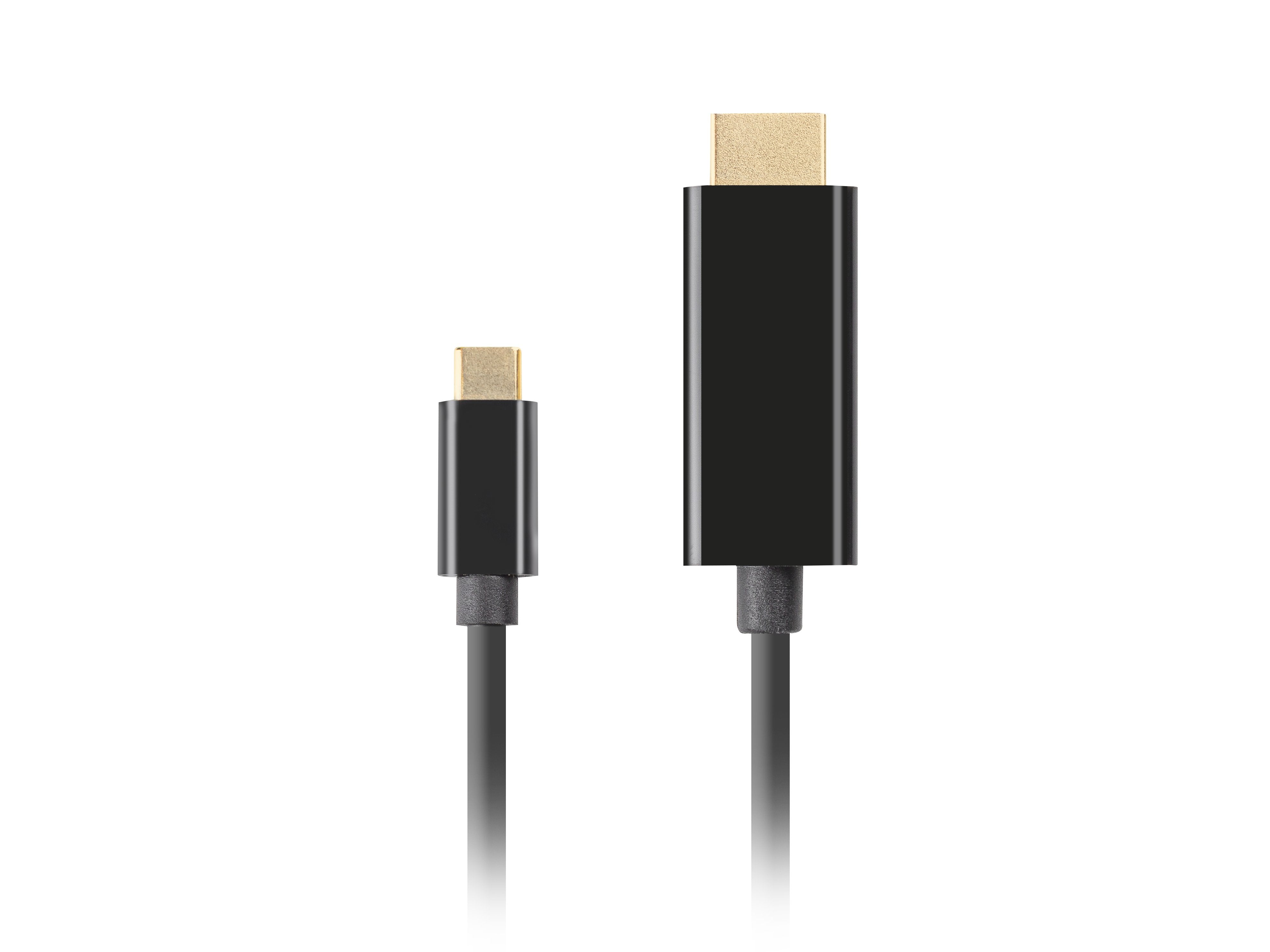 Cable Usb-C Lanberg (M)->Hdmi(M) 3m 4k 60hz Black