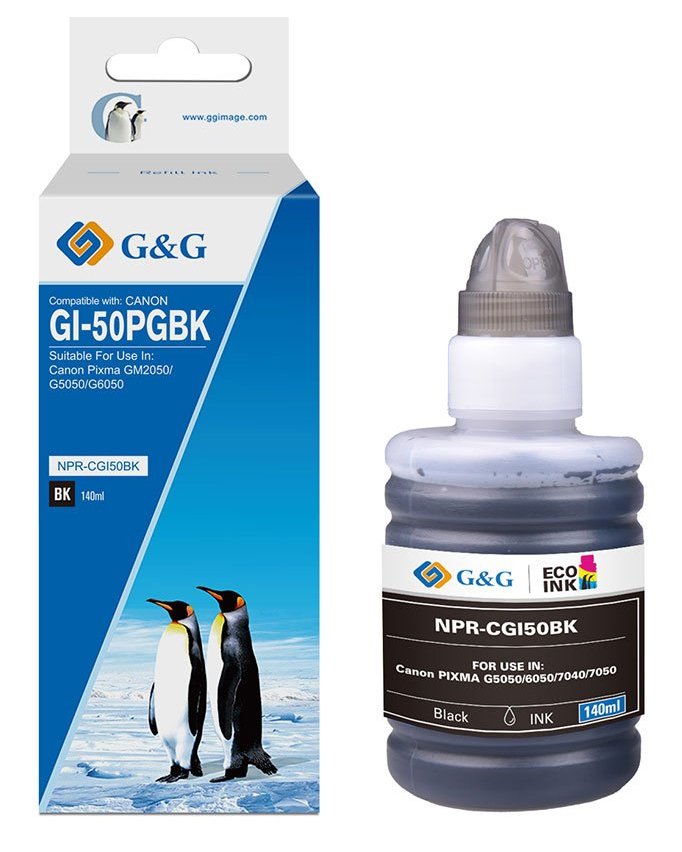 G&G Tinta De Recarga Canon Gi-50 Pgbk/ 3386c001 Bk (140 Ml)
