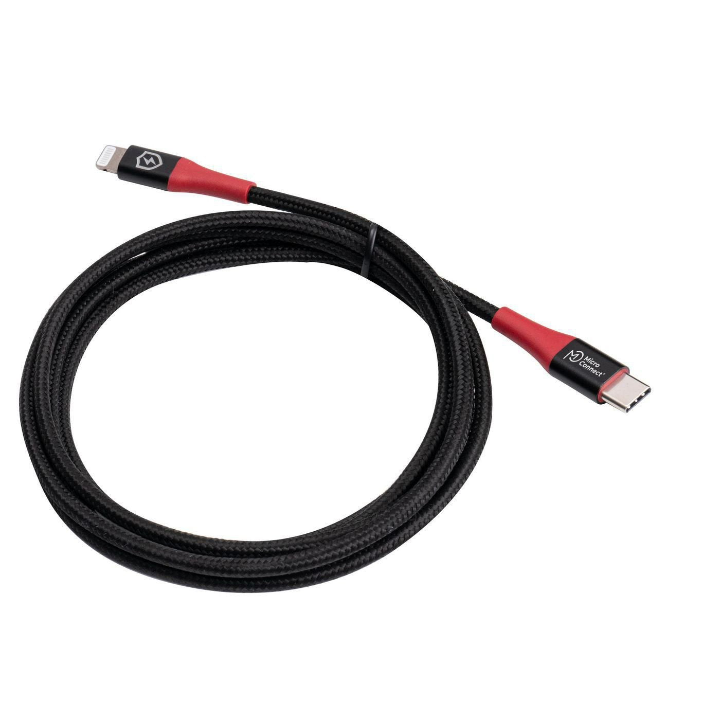 Microconnect Mc-Clightning-Sc Cable De Conector Lightning 1,5 M Negro