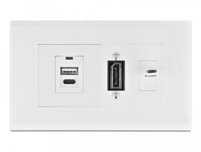 Delock Easy 45 Módulo De Soporte Para Canal De Instalación De Dispositivos 130 X 80 Mm