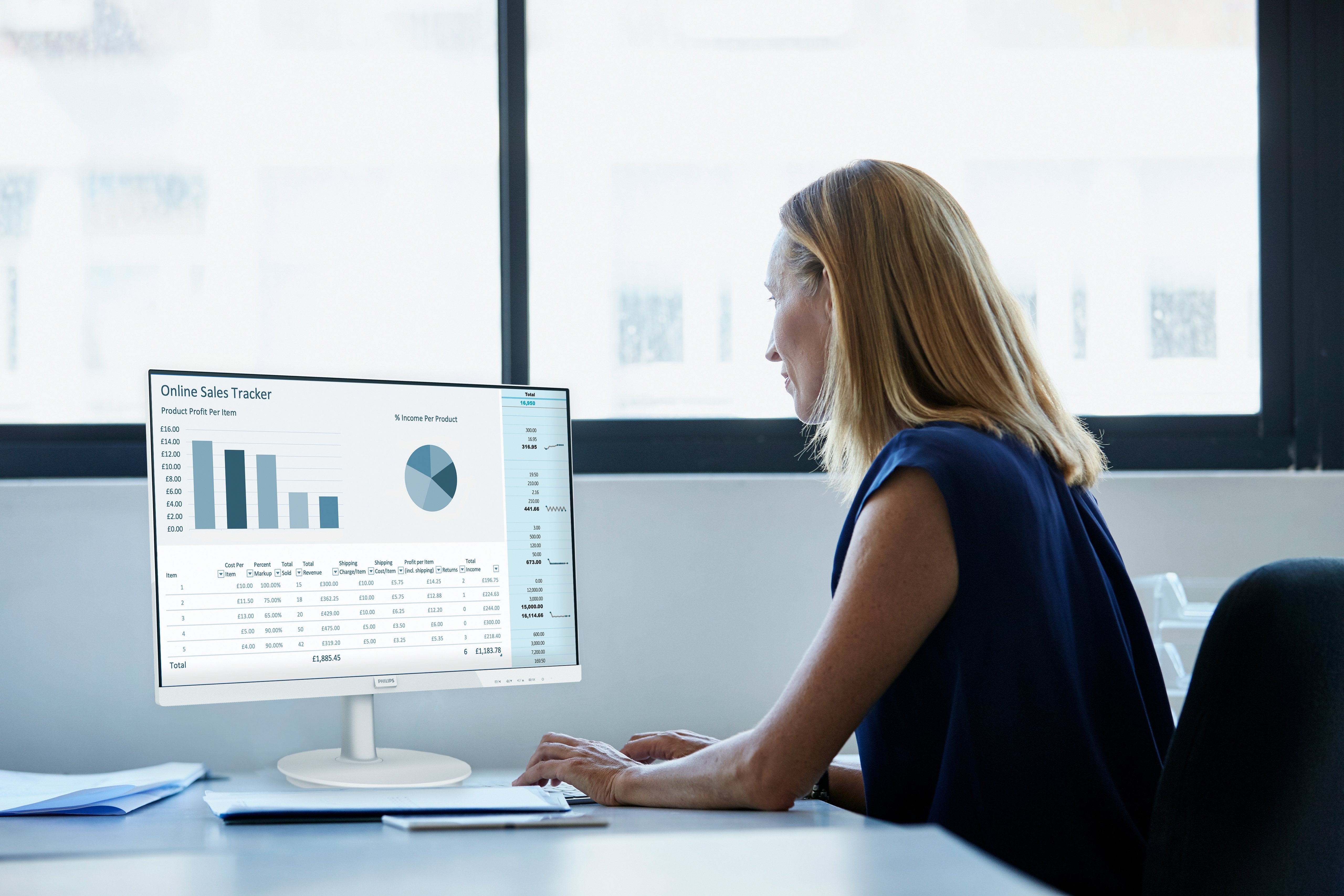 Monitor Philips 241v8aw 23.8" Ips 1920x1080 16:9 Hdmi D-Sub Altavoces - Blanco