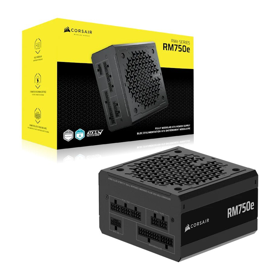 EAN 0840006691082 - Corsair RMe Series RM750e unidad de fuente de alimentación 750 W 24-pin ATX ATX Negro imagen 5