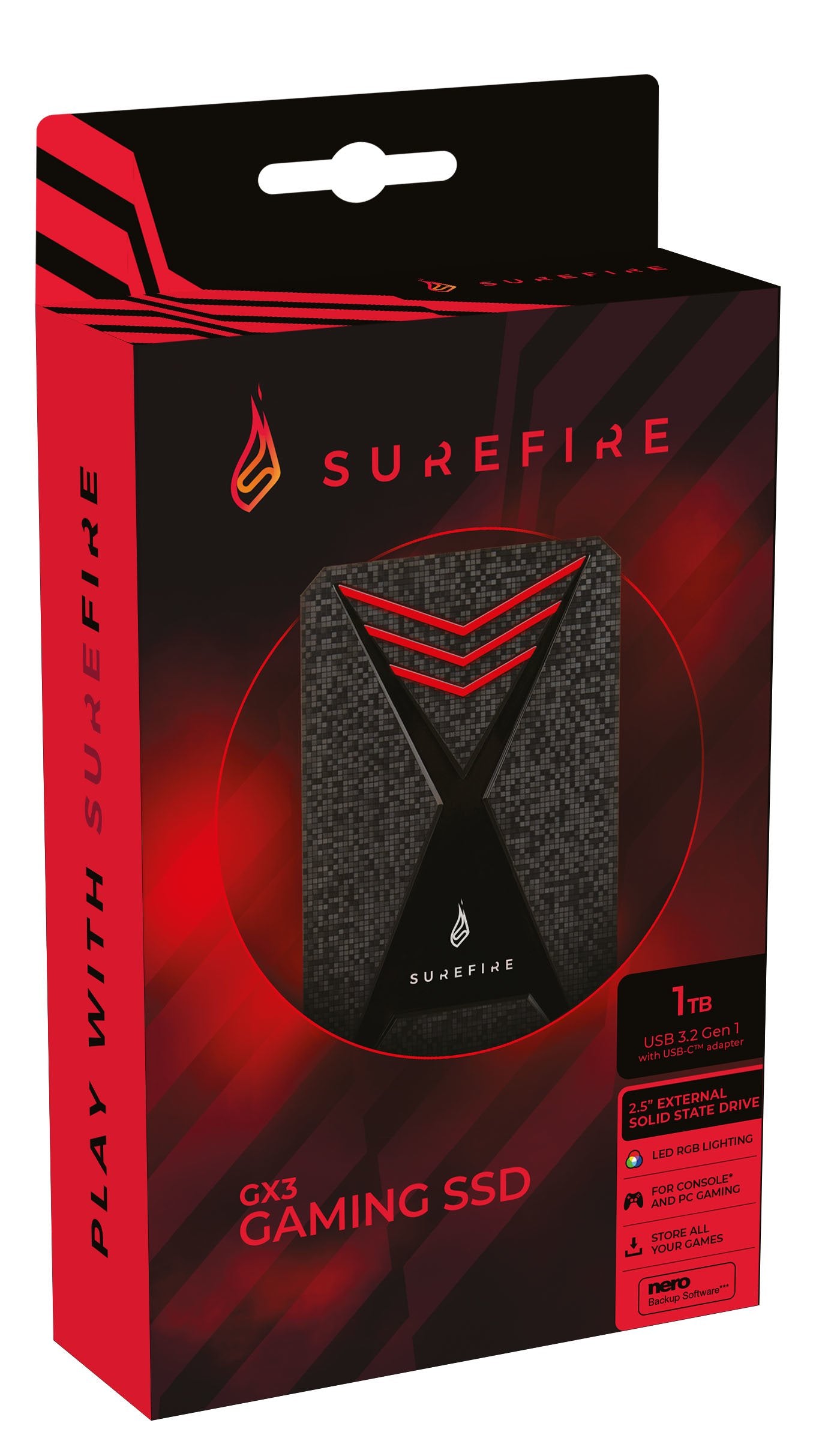 EAN 23942536840 - SureFire Gaming 1 TB Micro-USB B 3.2 Gen 1 (3.1 Gen 1) Negro, Gris imagen 3