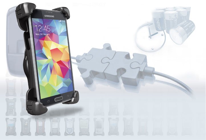 EAN 4023032186852 - THB S9 Cradle Universal XXL Soporte activo para teléfono móvil Teléfono móvil/smartphone Negro imagen 1