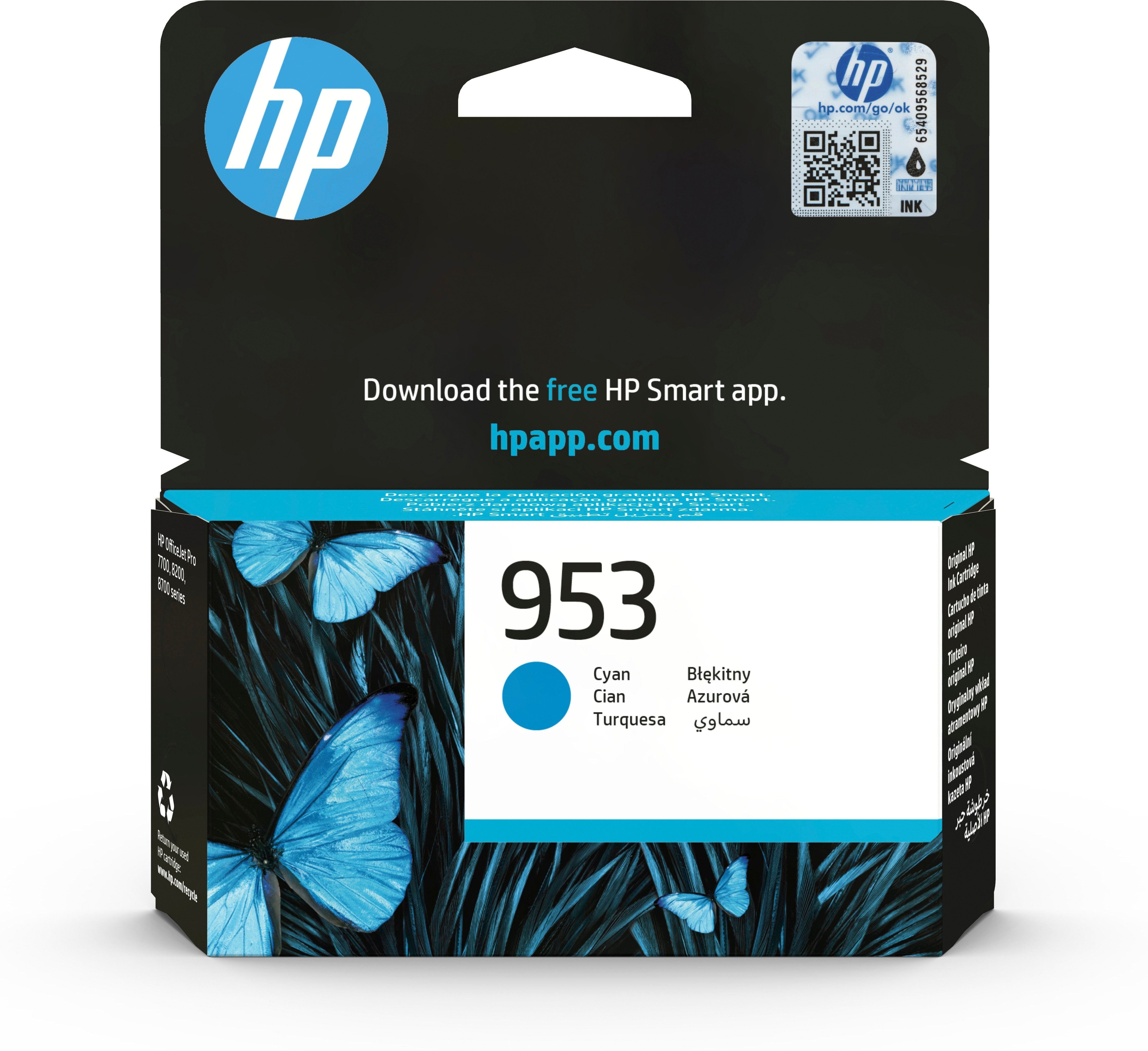 Tinta Original Hp 953 Cian