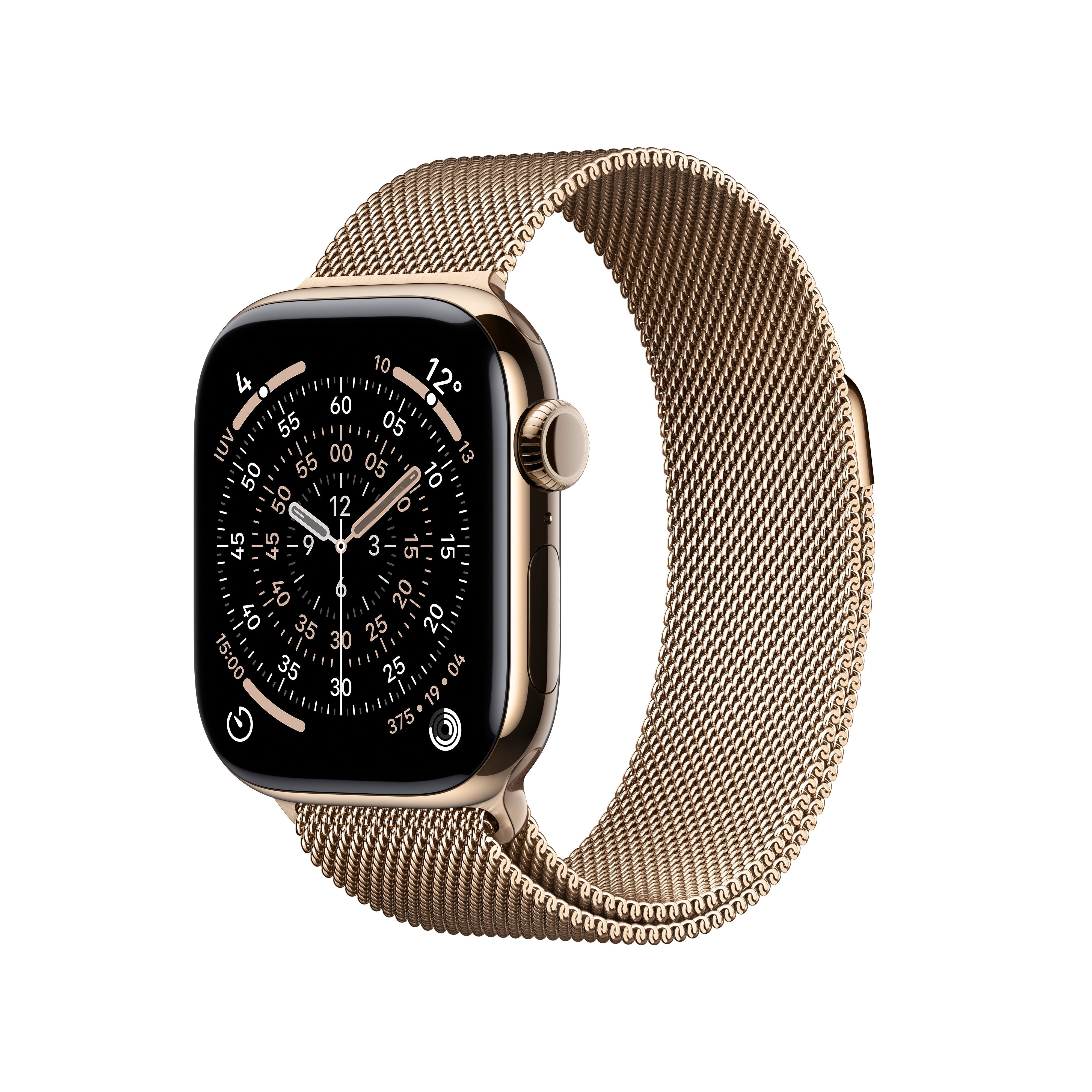 Apple Watch S11 Titan Gold Cellular 42mm (Milanaise Armband Gold)