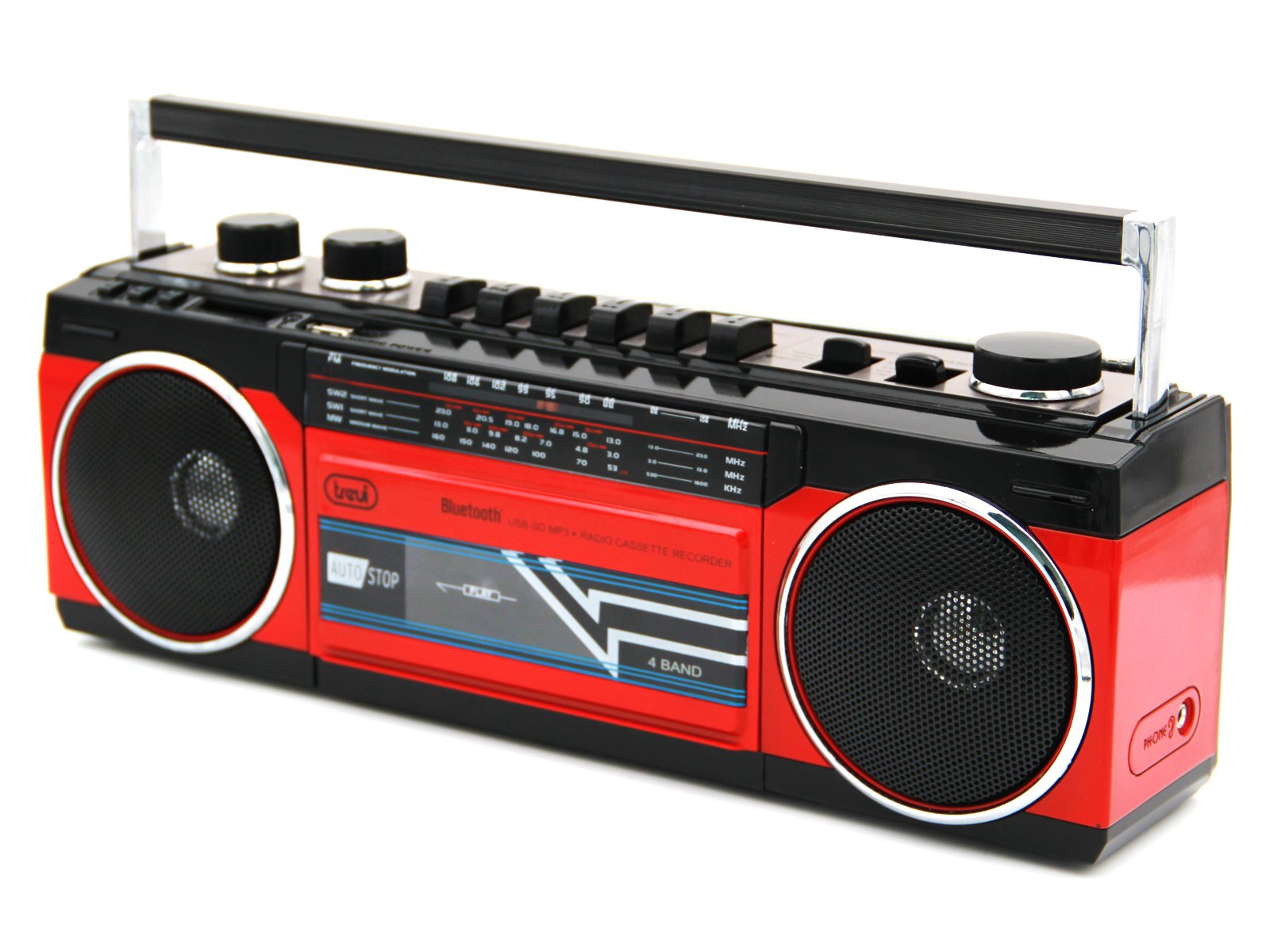 Radio Portátil Rr 501 Bt Bt+Usb Roja