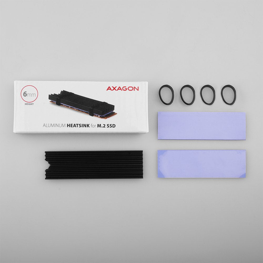 EAN 8595247905543 - Axagon CLR-M2L6 sistema de refrigeración para ordenador M.2 NVMe SSD, Unidad de estado sólido Disipador t imagen 6
