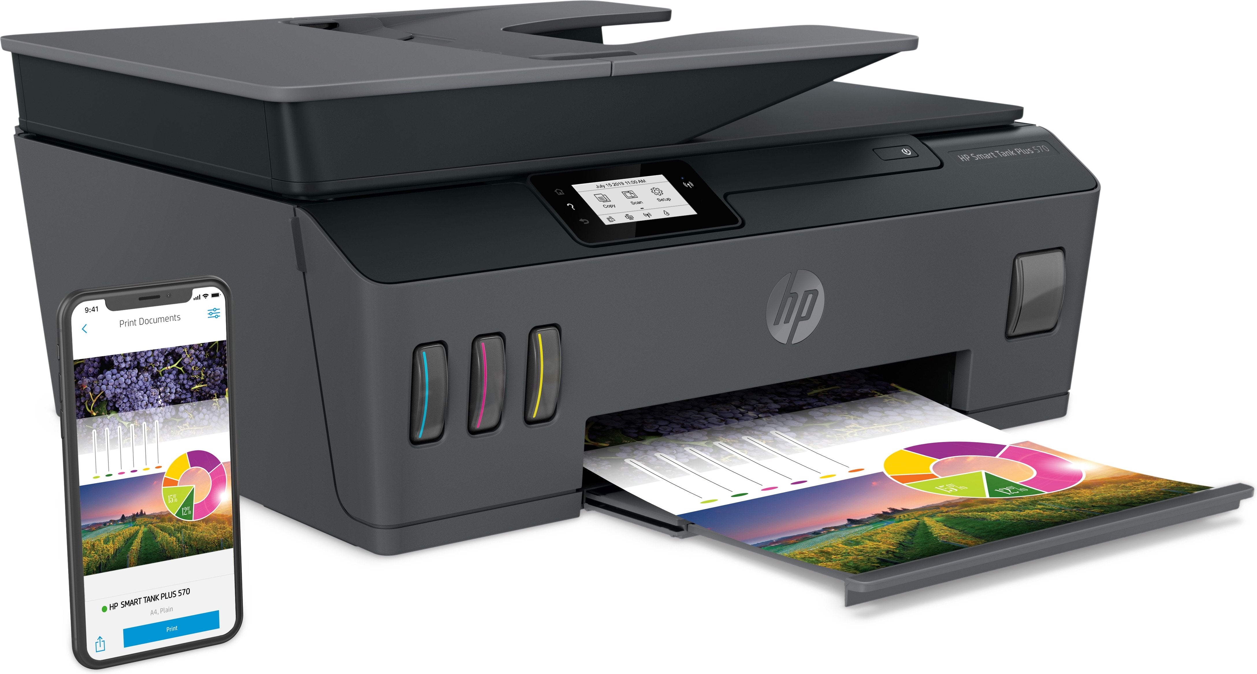 EAN 0193424413348 - HP Smart Tank Plus 570 Wireless All-in-One Inyección de tinta térmica A4 4800 x 1200 DPI 11 ppm Wifi imagen 4