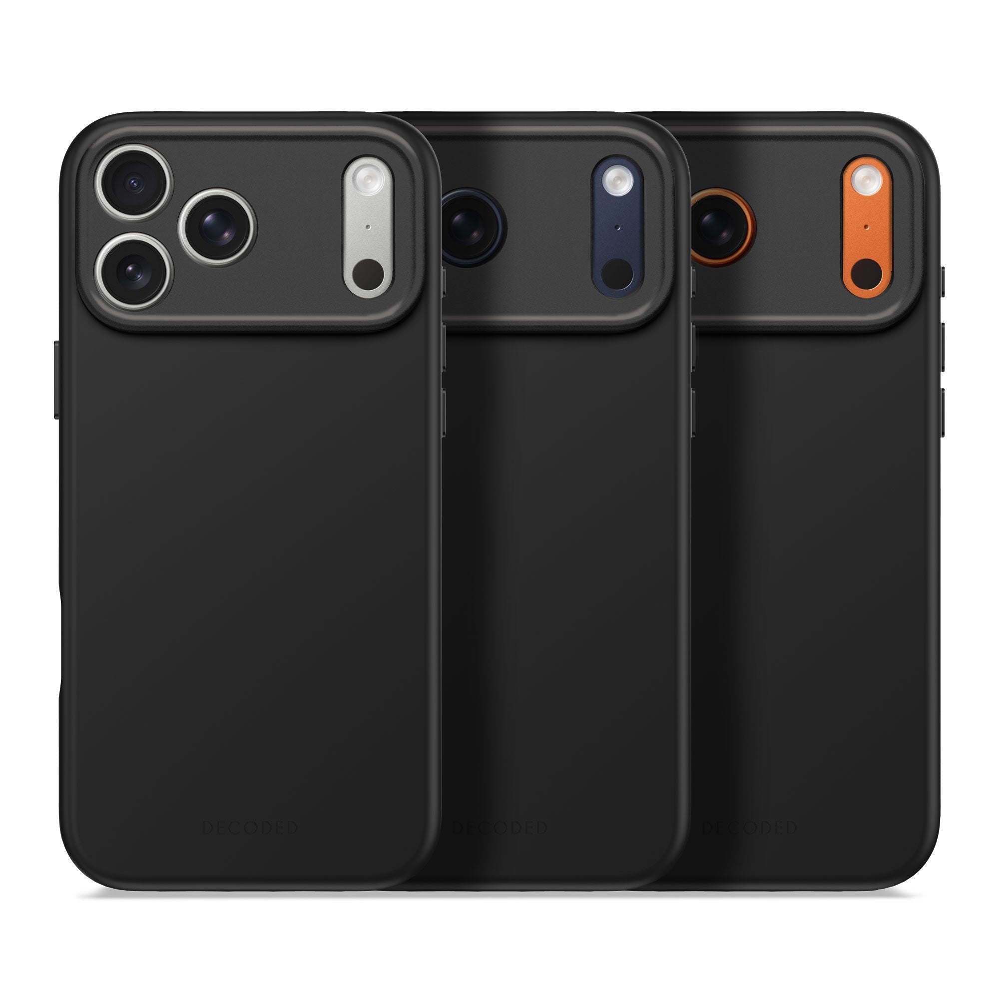 Decoded Silicone Backcover Apple Iphone 17 Pro Max Phantom Black Funda Para Iphone 17 Pro Max 17,5 Cm (6.9") Negro
