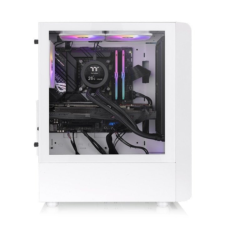 Caja Pc Thermaltake S200 Tg Argb Snow, Ca-1x2-00m6wn-00