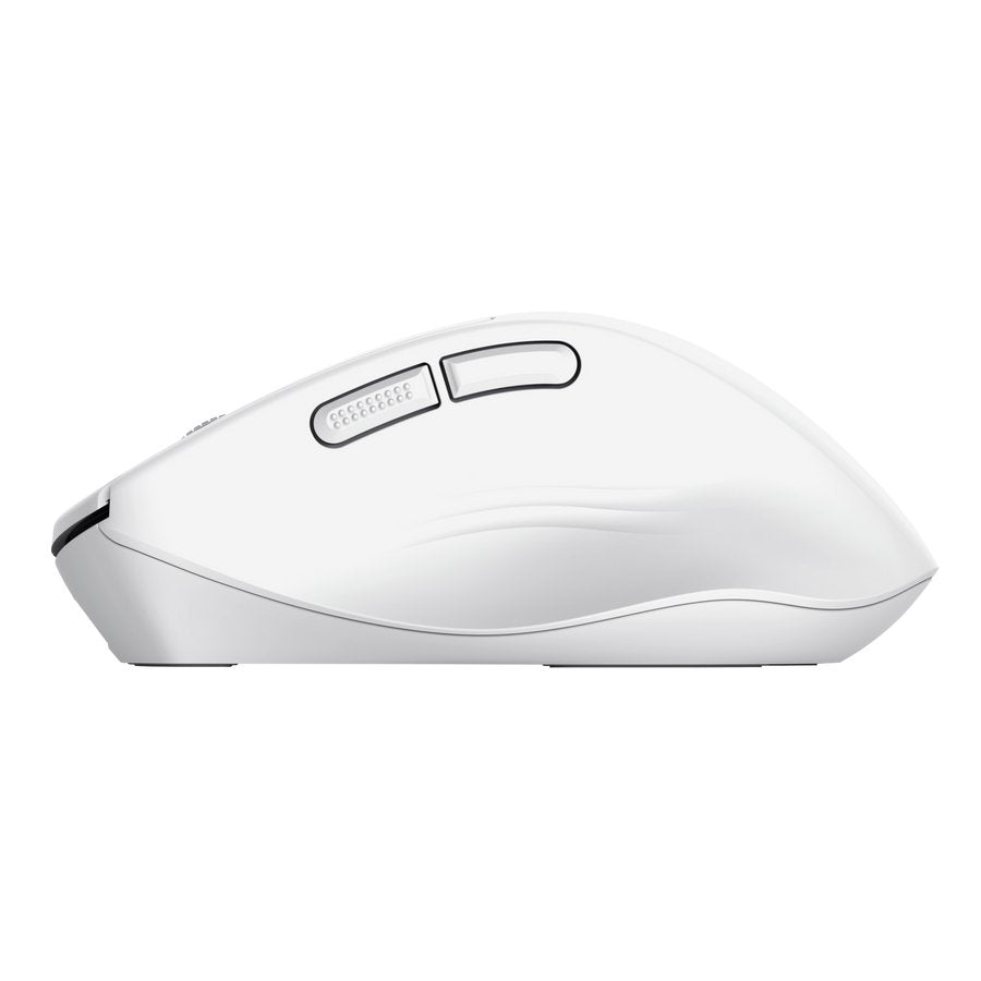 Mouse Trust Wireless Niven Bt/2.4ghz 7 Botones 800-3200dpi Recargable Color Blanco.
