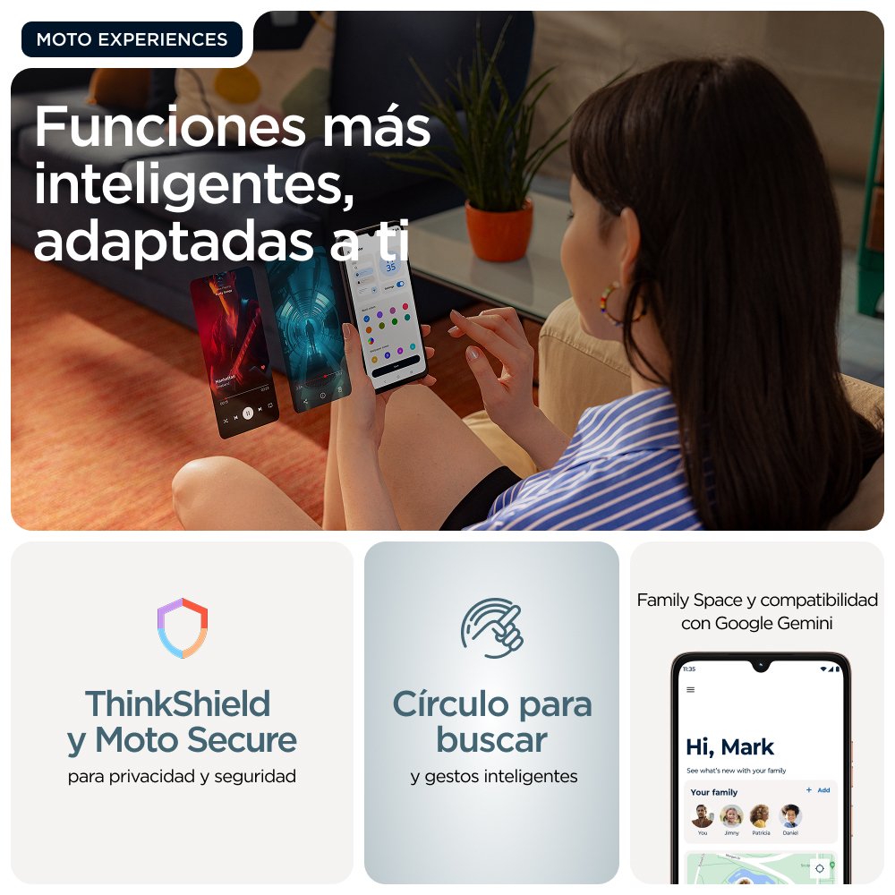 EAN 840493601601 - Motorola moto g06 17,5 cm (6.88") SIM doble Android 15 4G USB Tipo C 4 GB 256 GB 5200 mAh Azul imagen 18