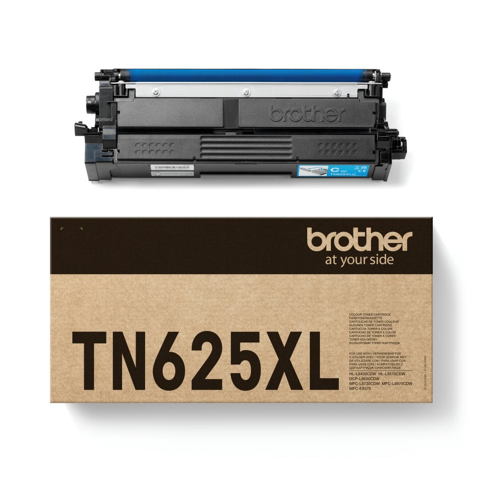 EAN 4977766843560 - Brother TN-625XLC cartucho de tóner 1 pieza(s) Original Cian imagen 1