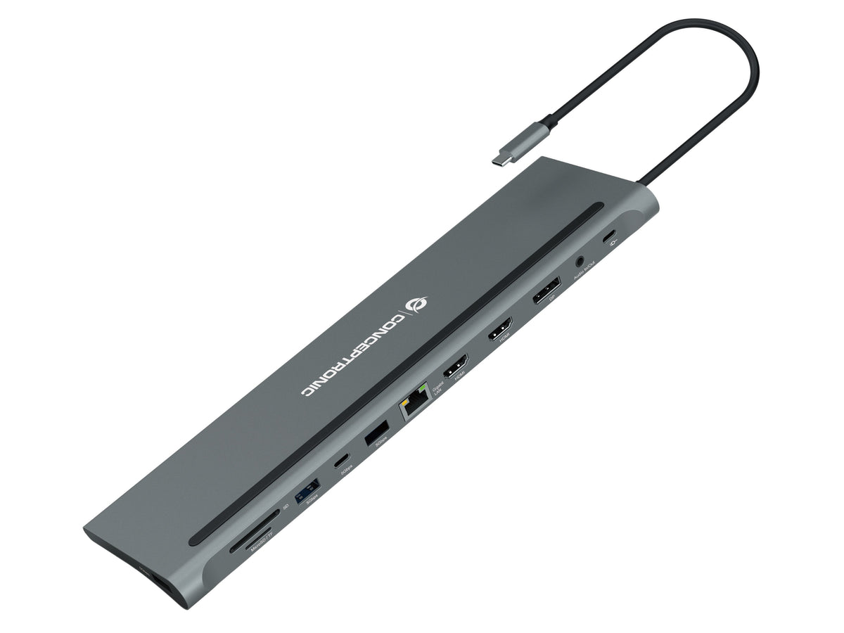 EAN 4015867229545 - Conceptronic DONN17G base para portátil y replicador de puertos Alámbrico USB 3.2 Gen 1 (3.1 Gen 1) Type- imagen 1