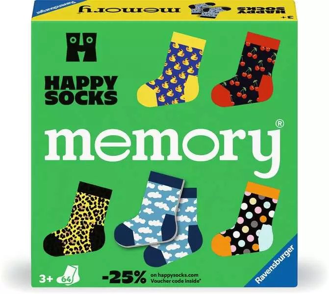 Ravensburger Memory Happy Socks, Memory Game 24702