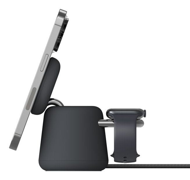 Belkin Boost Charge Pro 15w Mag. Lad.Qi2 2in1 Dklgrau Wiz027vfh36