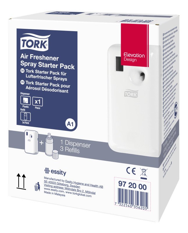 Tork Starter Pack - Duftspender Con Ambientador (3 Kartuschen)