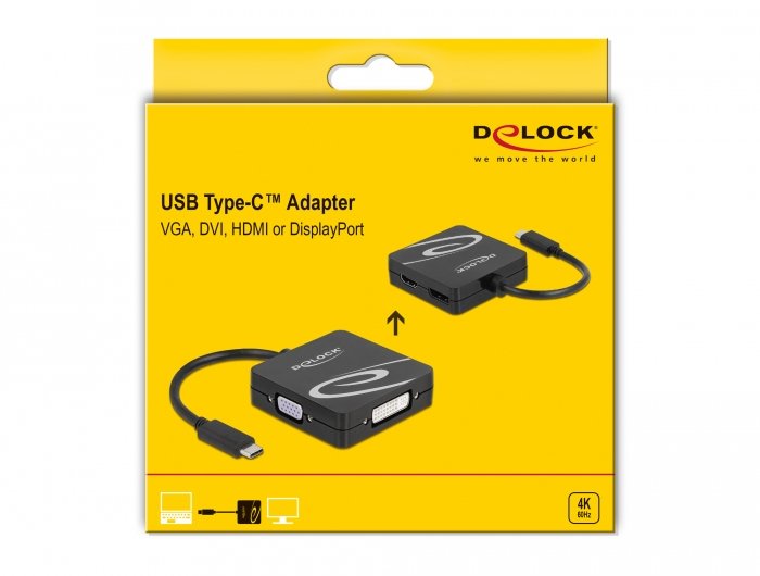 EAN 4043619631292 - DeLOCK 63129 Adaptador gráfico USB 3840 x 2160 Pixeles Negro imagen 4