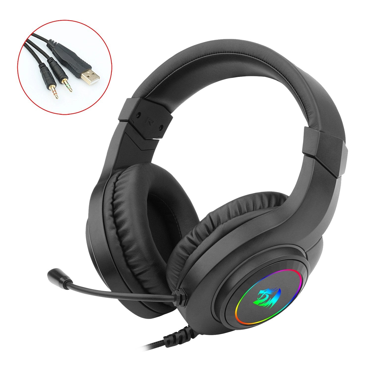 EAN 6950376772312 - REDRAGON H260-RGB Hylas Alámbrico Negro imagen 6