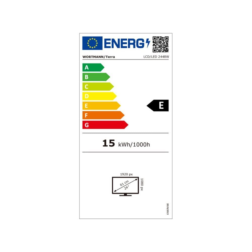 EAN 4039407077632 - TERRA 3030225 pantalla para PC 60,5 cm (23.8") 1920 x 1080 Pixeles Full HD LCD Negro imagen 1