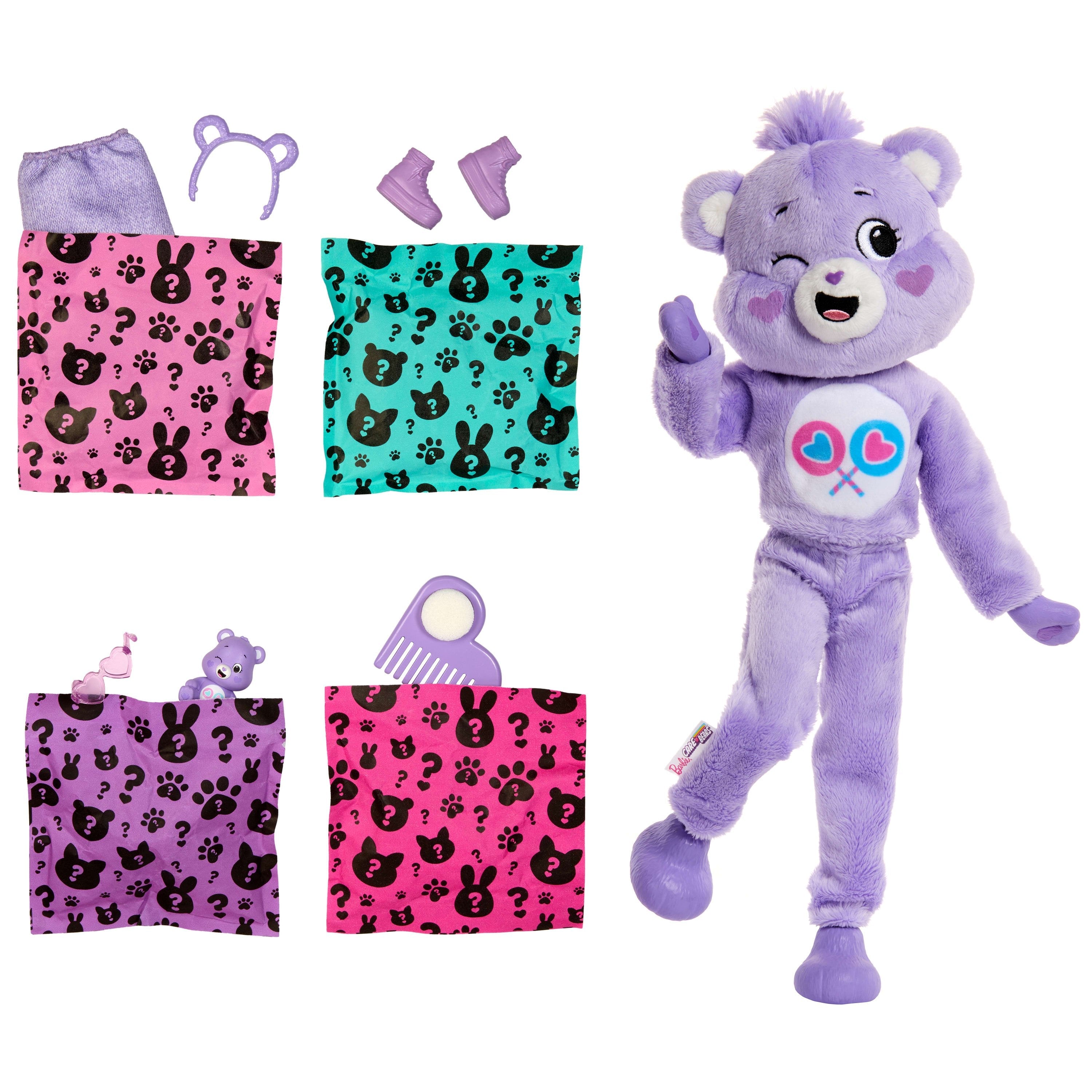 Mattel Barbie Cutie Reveal Care Bears Series - Share Bear, Figura De Juguete Jcn94