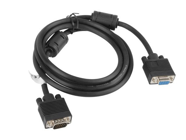 Lanberg Cable Vga Hd15 (Alargo) M/H 1.80m Negro Ca-Vgac-10cc-0018-B+