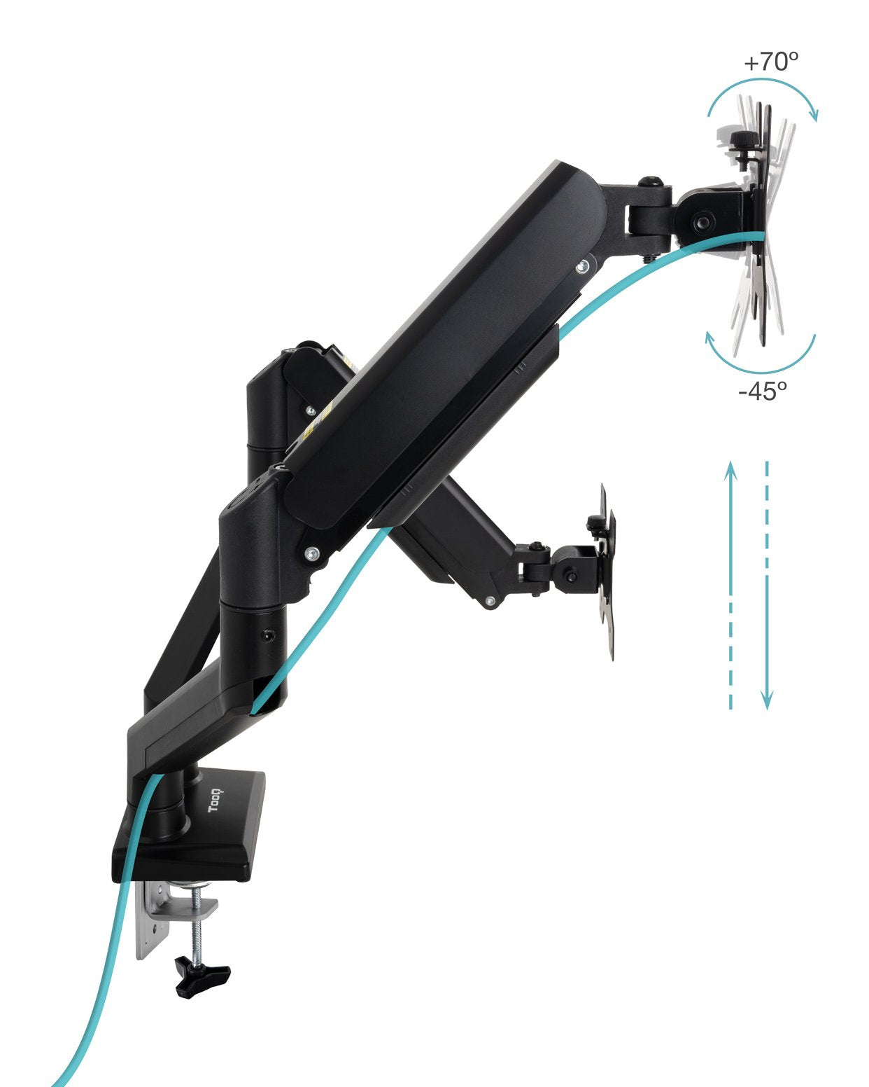EAN 8433281015456 - TooQ DB1434TNR-B soporte para monitor 86,4 cm (34") Escritorio Negro imagen 2