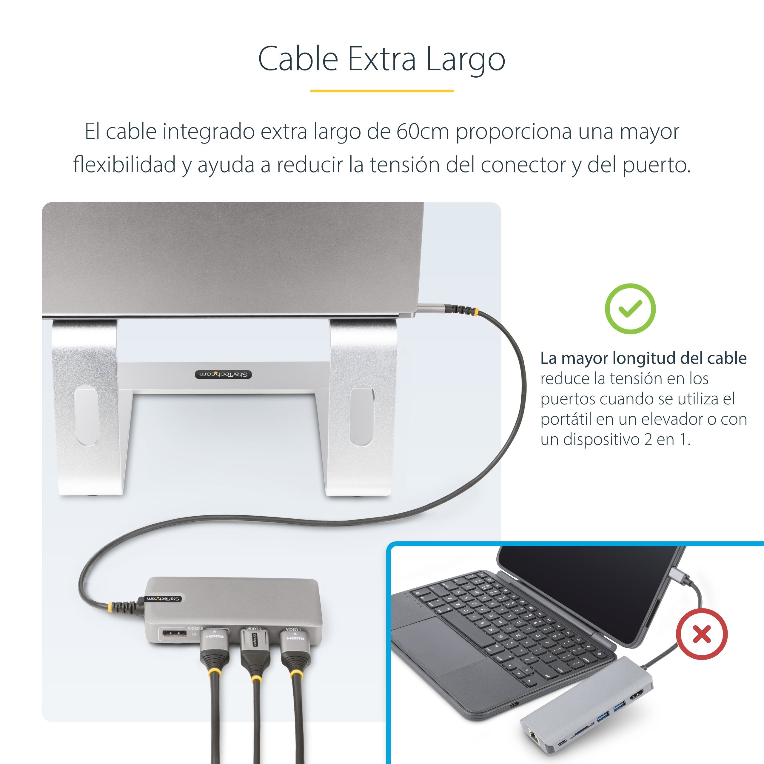 EAN 0065030896078 - StarTech.com 117B-USBC-MULTIPORT base para portátil y replicador de puertos Alámbrico USB 3.2 Gen 2 (3.1 imagen 13
