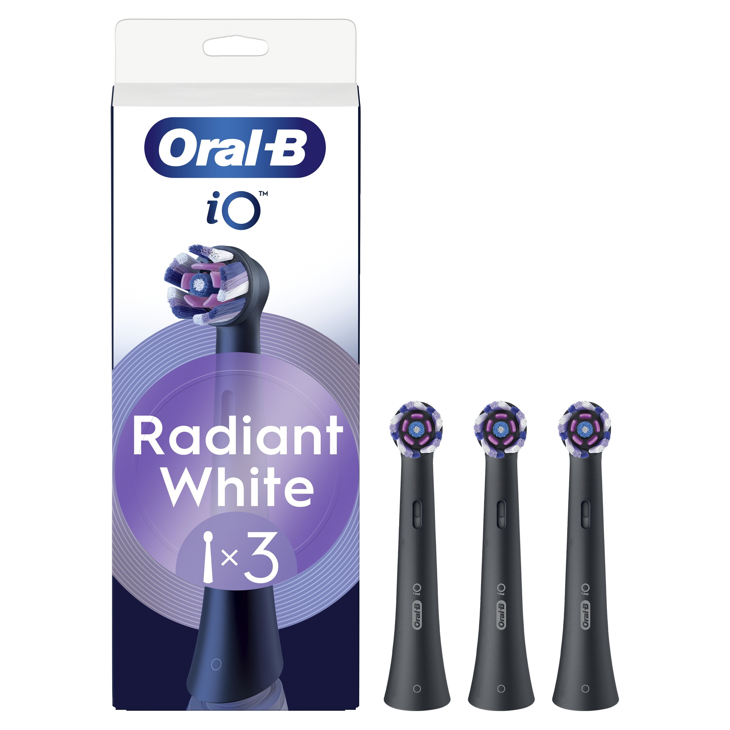Oral-B Io Radiant White 3er AufsteckbRsten Schwarz