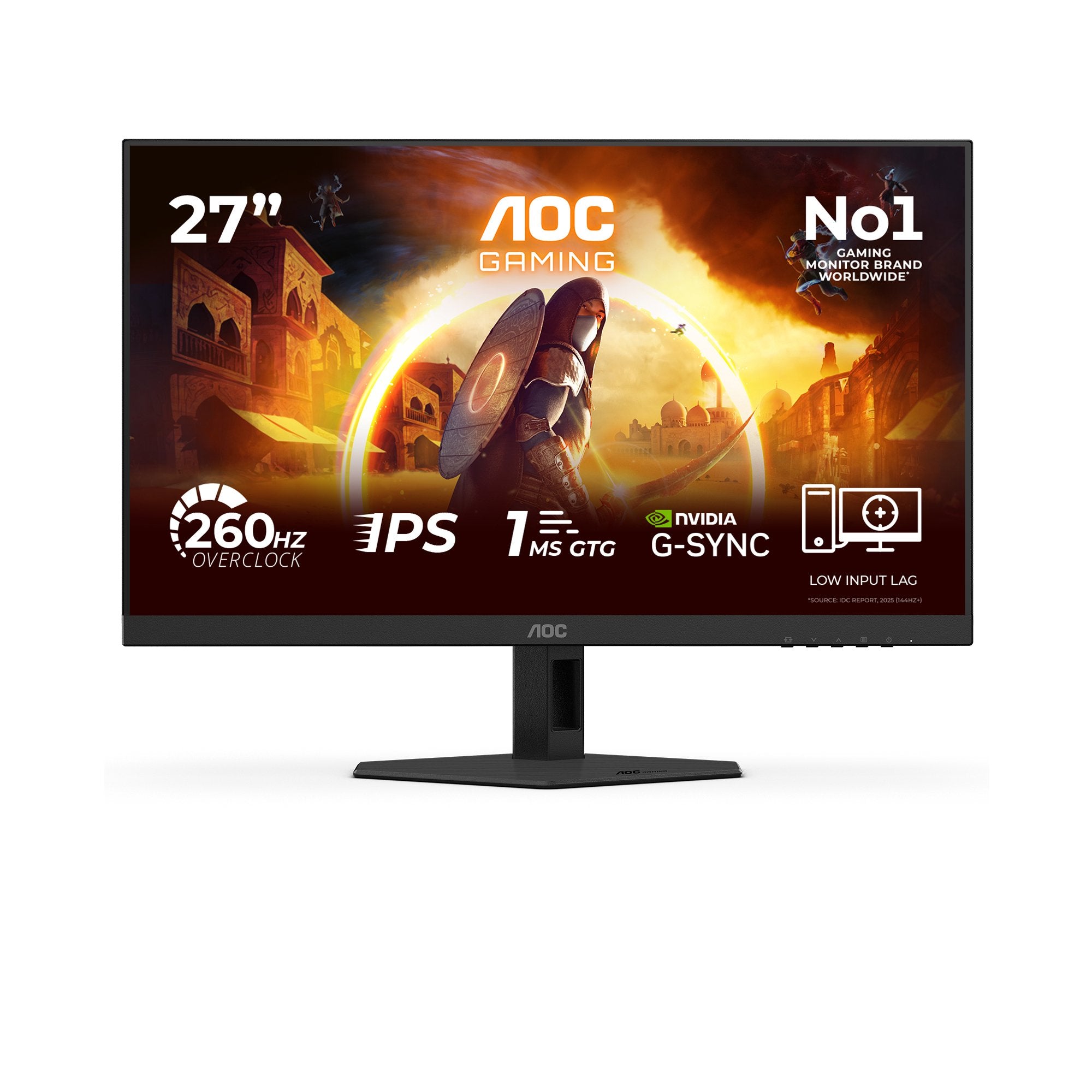 EAN 4038986183222 - AOC G4 27G4ZREP pantalla para PC 68,6 cm (27") 1920 x 1080 Pixeles Full HD LCD Negro, Rojo imagen 1